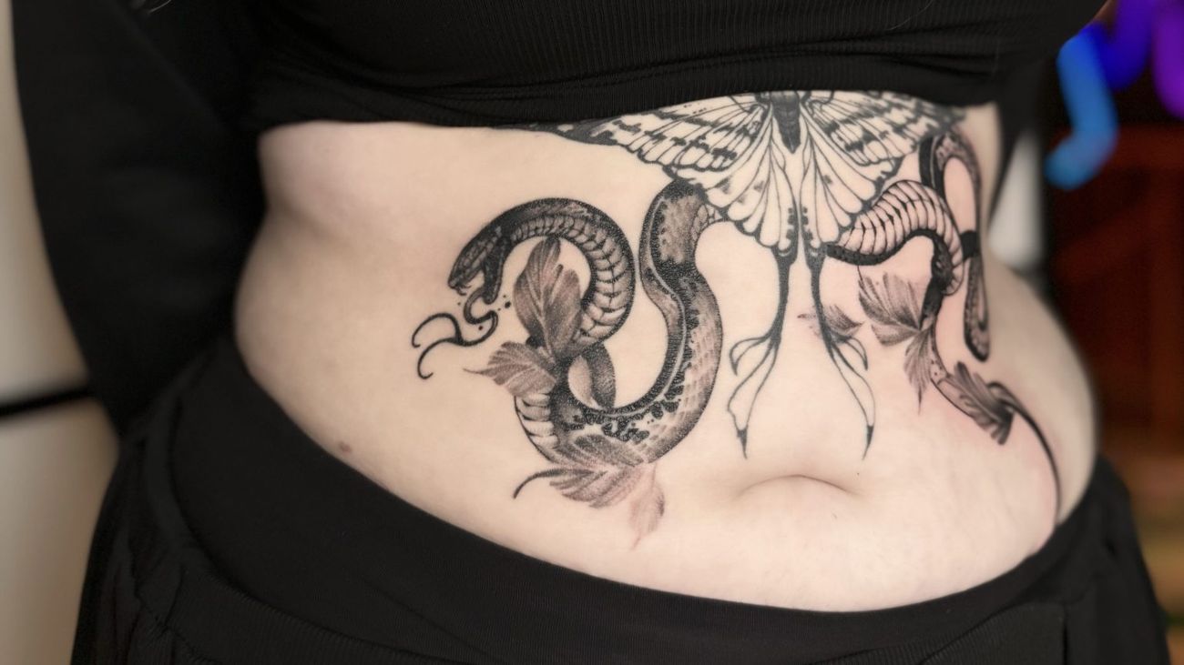 Snake slange tatovering oslo attitude